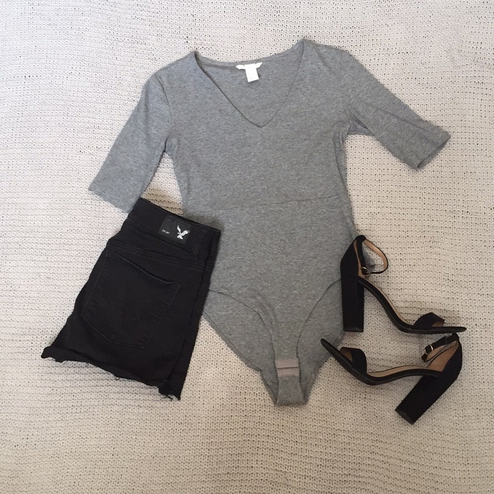 H&M Gray Body Suit